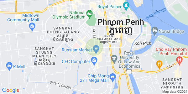 Map of Toul Svay Prey 1, Boeng Keng Kang, Phnom Penh