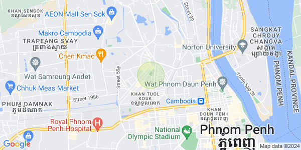 แผนที่ บึงกัก 2, ตวลโคก, พนมเปญ