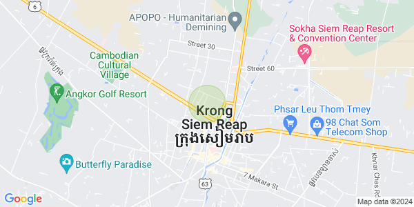 Svay Dangkum구역, 씨엠립 지도