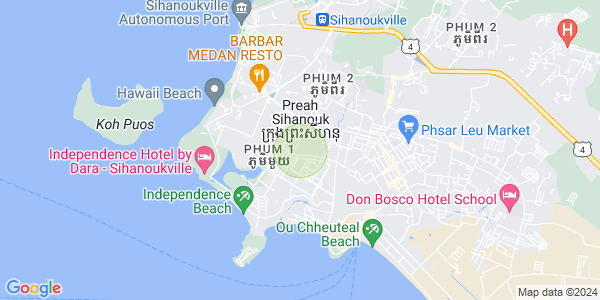 サンカット・バイ, シアヌークビルの地図