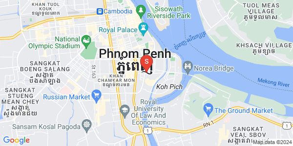 Carte de Tonle Bassac, Chamkarmon, Phnom Penh