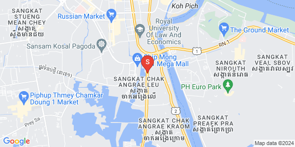 Map of Chak Angrae Leu, Meanchey, Phnom Penh