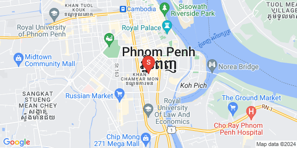 Carte de BKK 1, Boeng Keng Kang, Phnom Penh