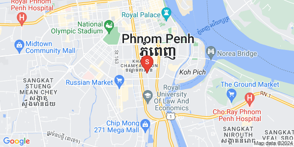 Mapa: BKK 1, Boeng Keng Kang, Phnom Penh