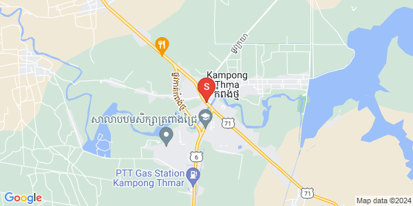 Map of Kampong Thma, Santuk, Kampong Thom