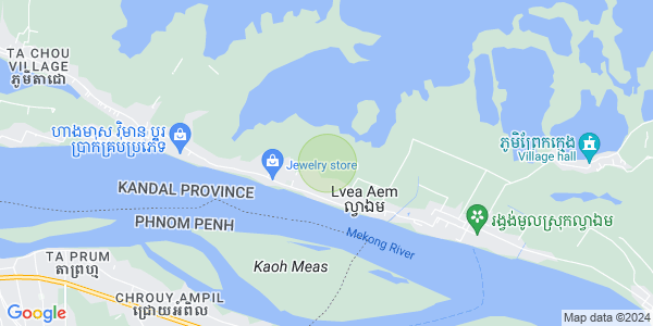 Map of Akreiy Ksatr, Lvea Aem, Kandal