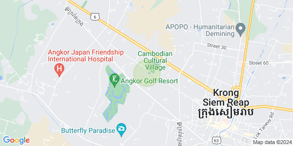 Map of Svay Dankum, Siem Reap