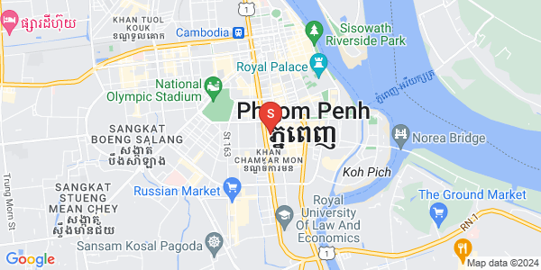 Mapa: Boeng Reang, Daun Penh, Phnom Penh