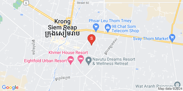 Mapa: Svay Dankum, Siem Reap