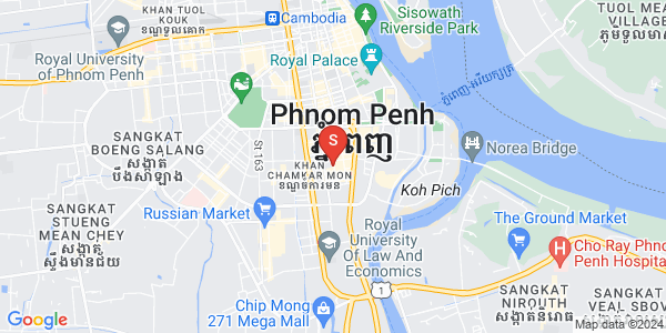 Map of BKK 1, Boeng Keng Kang, Phnom Penh