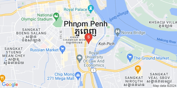 Mapa: Tonle Bassac, Chamkarmon, Phnom Penh