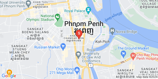 万景岗1分区（BKK1), 波哥堪, 金边地图