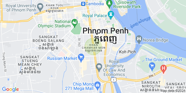 万景岗1分区（BKK1), 波哥堪, 金边地图