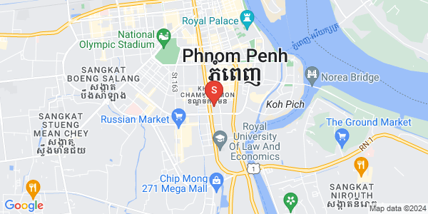 万景岗1分区（BKK1), 波哥堪, 金边地图