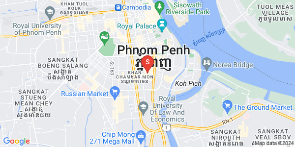 Carte de Tonle Bassac, Chamkarmon, Phnom Penh