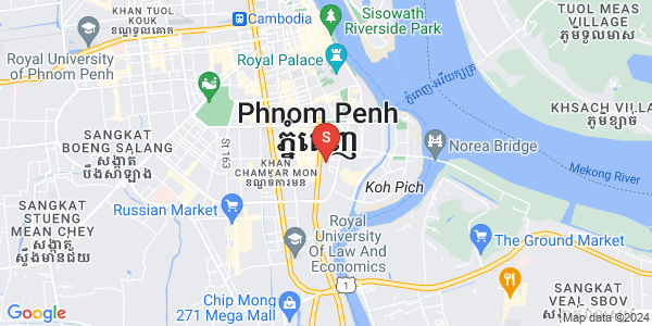 Carte de Tonle Bassac, Chamkarmon, Phnom Penh