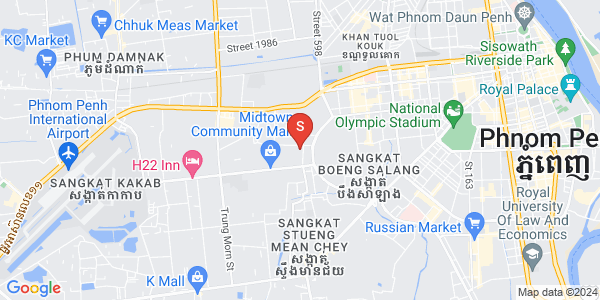 Mapa: Ou Baek K'am, Sen Sok, Phnom Penh