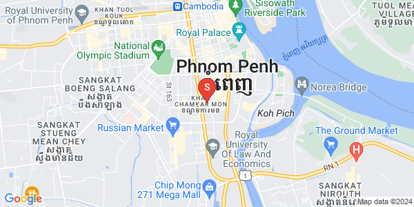 万景岗1分区（BKK1), 波哥堪, 金边地图