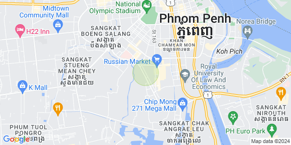 Mapa: Toul Tum Poung 2, Chamkarmon, Phnom Penh