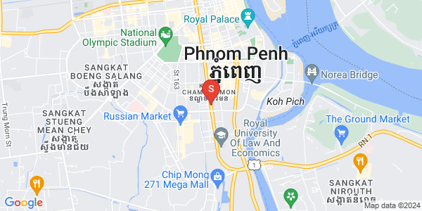 万景岗1分区（BKK1), 波哥堪, 金边地图