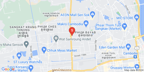 แผนที่ พนมเปญทเมย, แซนสก, พนมเปญ