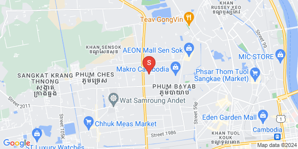 Mapa: Phnom Penh Thmey, Sen Sok, Phnom Penh