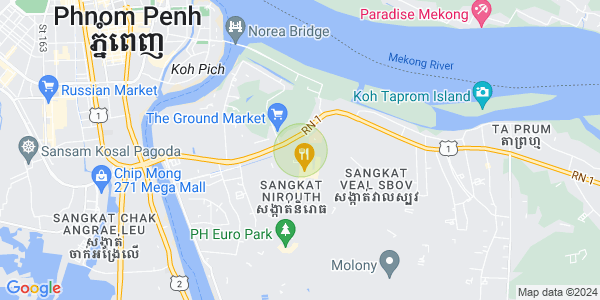 Mapa: Nirouth, Chbar Ampov, Phnom Penh
