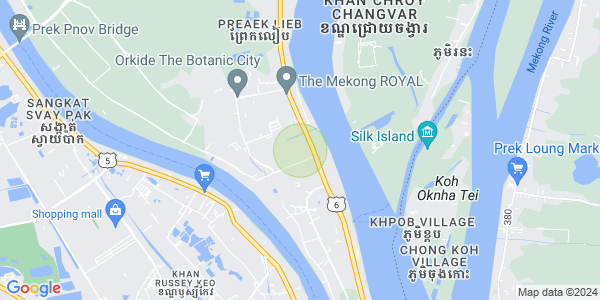 Map of Preaek Lieb, Chroy Changvar, Phnom Penh