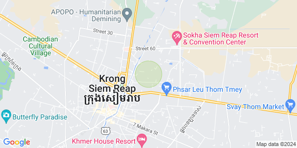 Sla Kram 구역, 씨엠립 지도