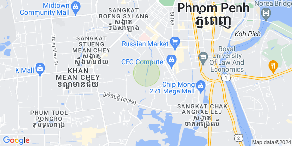 Boeung Tumpun分区, 棉芷区, 金边地图
