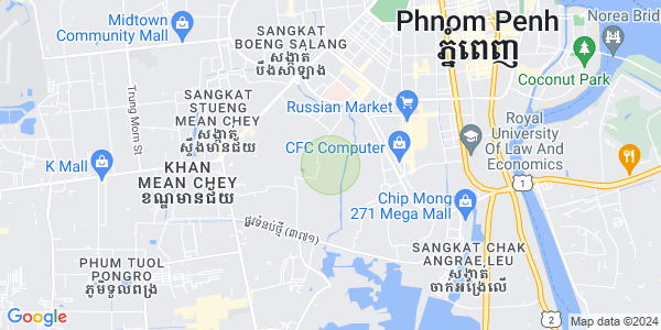 Boeung Tumpun分区, 棉芷区, 金边地图