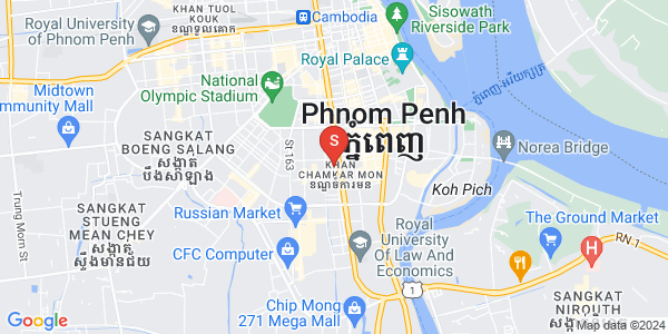 万景岗2分区（BKK2), 波哥堪, 金边地图