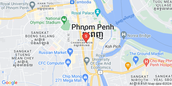 Mapa: BKK 1, Boeng Keng Kang, Phnom Penh