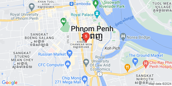 万景岗1分区（BKK1), 波哥堪, 金边地图