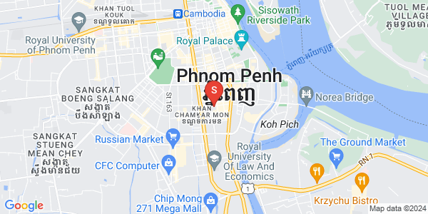 万景岗1分区（BKK1), 波哥堪, 金边地图