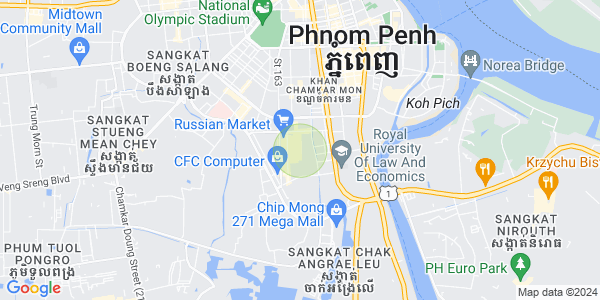 Mapa: Toul Tum Poung 1, Chamkarmon, Phnom Penh