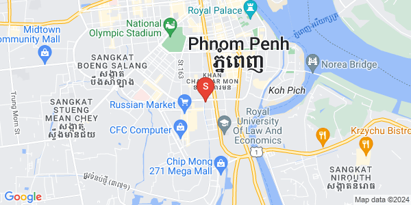 Mapa: BKK 2, Boeng Keng Kang, Phnom Penh