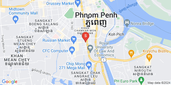 万景岗3分区（BKK3), 波哥堪, 金边地图