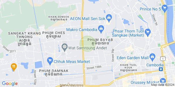 Mapa: Phnom Penh Thmey, Sen Sok, Phnom Penh