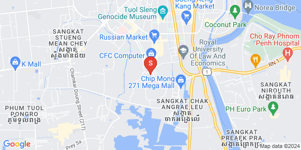 Boeung Tumpun分区, 棉芷区, 金边地图