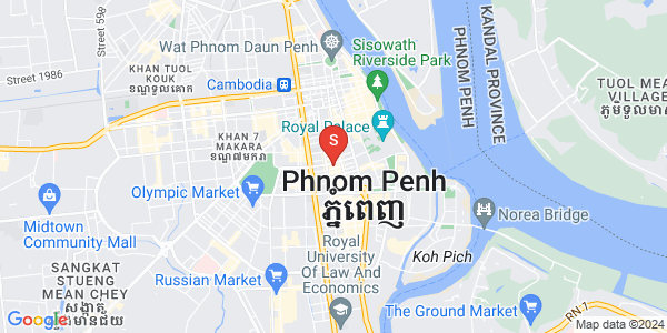 Boeng Reang진, 룽볜구, 프놈펜 지도