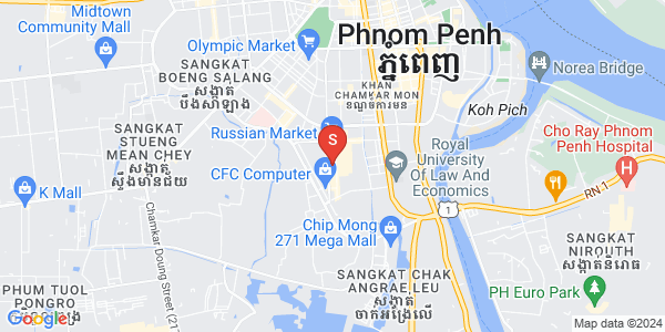 Mapa: Toul Tum Poung 2, Chamkarmon, Phnom Penh