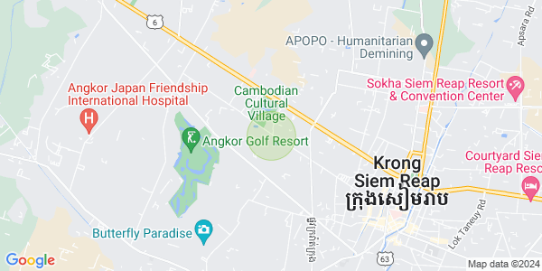 Map of Srangae, Siem Reap