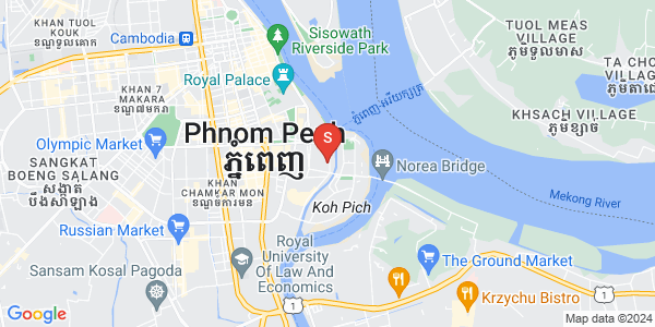 Mapa: Dach Hun Sen Road 14 Sam, Tonle Bassac, Chamkarmon, Phnom Penh