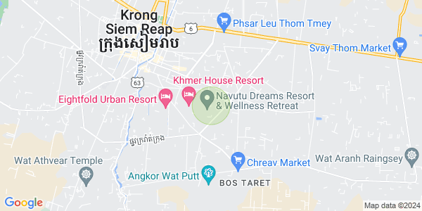 Sala Kamraeuk县, 暹粒地图