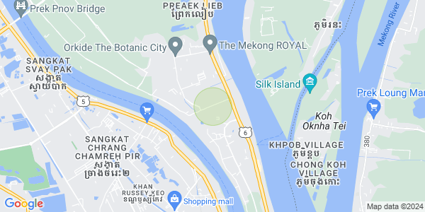 Carte de Preaek Ta Sek, Chroy Changvar, Phnom Penh