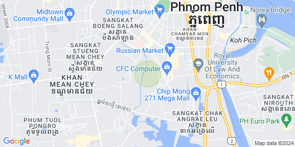 Boeung Tumpun分区, 棉芷区, 金边地图