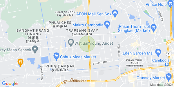 แผนที่ ตึกทลา, แซนสก, พนมเปญ