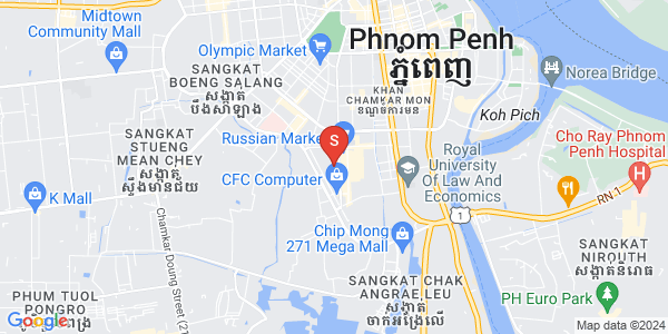 Map of Toul Tum Poung 1, Chamkarmon, Phnom Penh