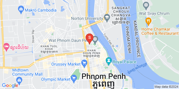 Map of Boeng Reang, Daun Penh, Phnom Penh
